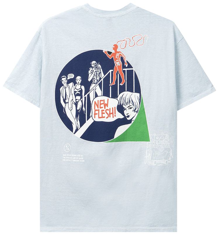 Brain Dead Law Of Cause Short Sleeve Tee Teal Grey