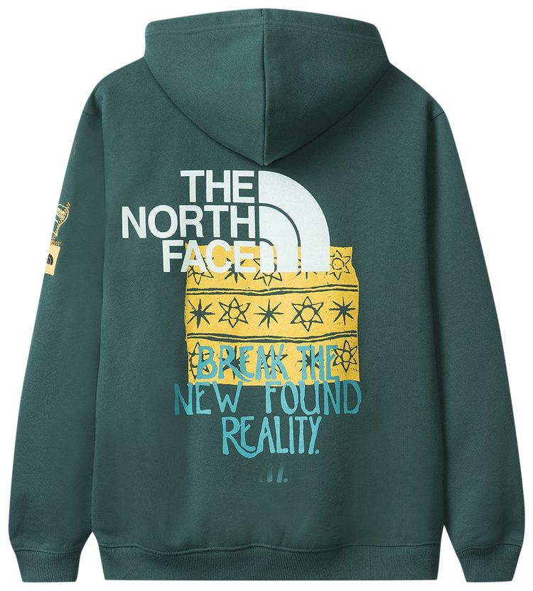 Brain Dead x The North Face Drop Shoulder PO Hoodie Night Green