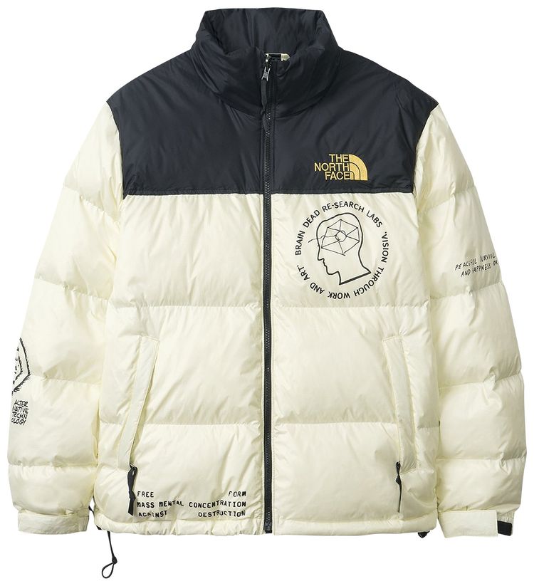 Brain Dead x The North Face Retro Nuptse Jacket Tender Yellow