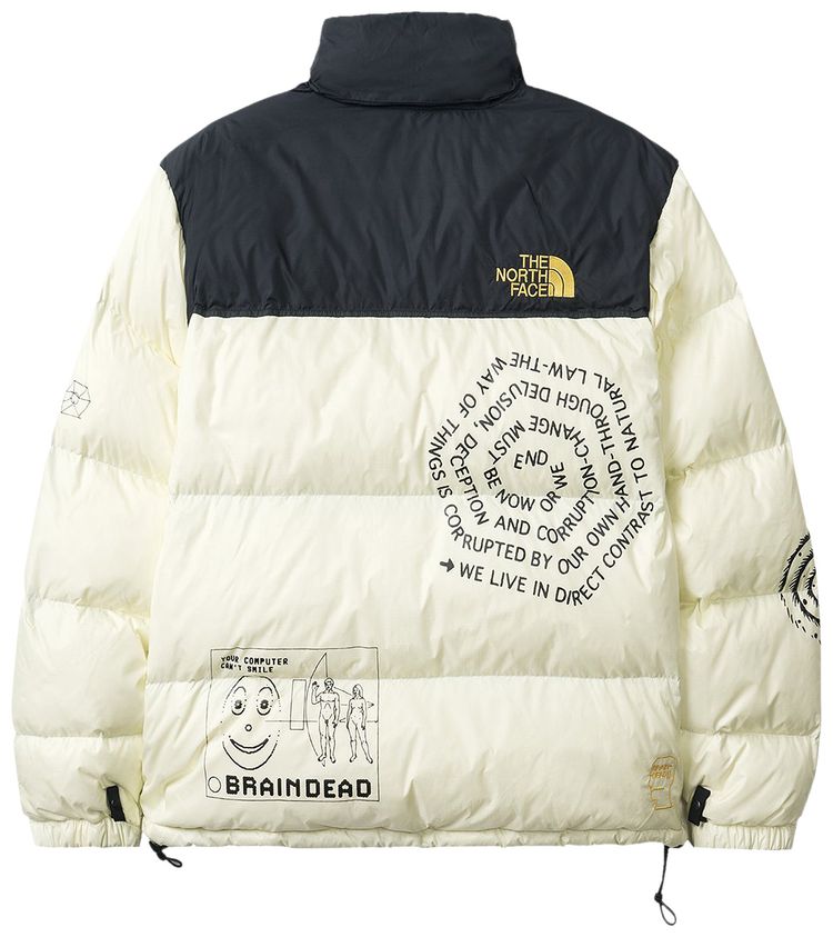 Brain Dead x The North Face Retro Nuptse Jacket Tender Yellow