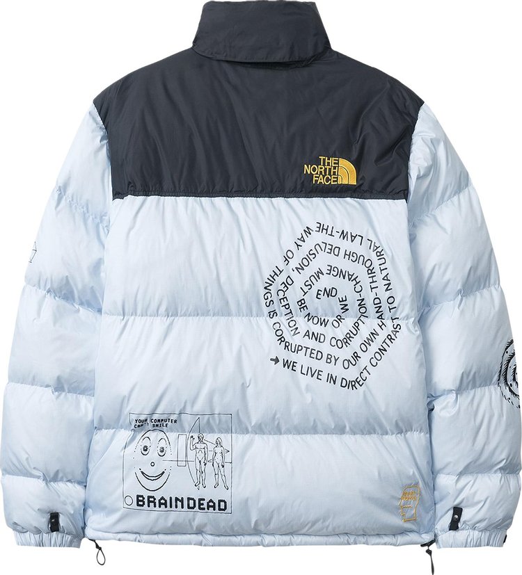 Brain Dead x The North Face Retro Nuptse Jacket Cashmere Blue