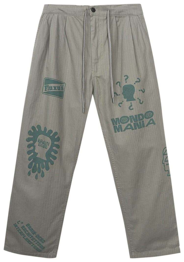 Brain Dead Printed Climber Pant Olive