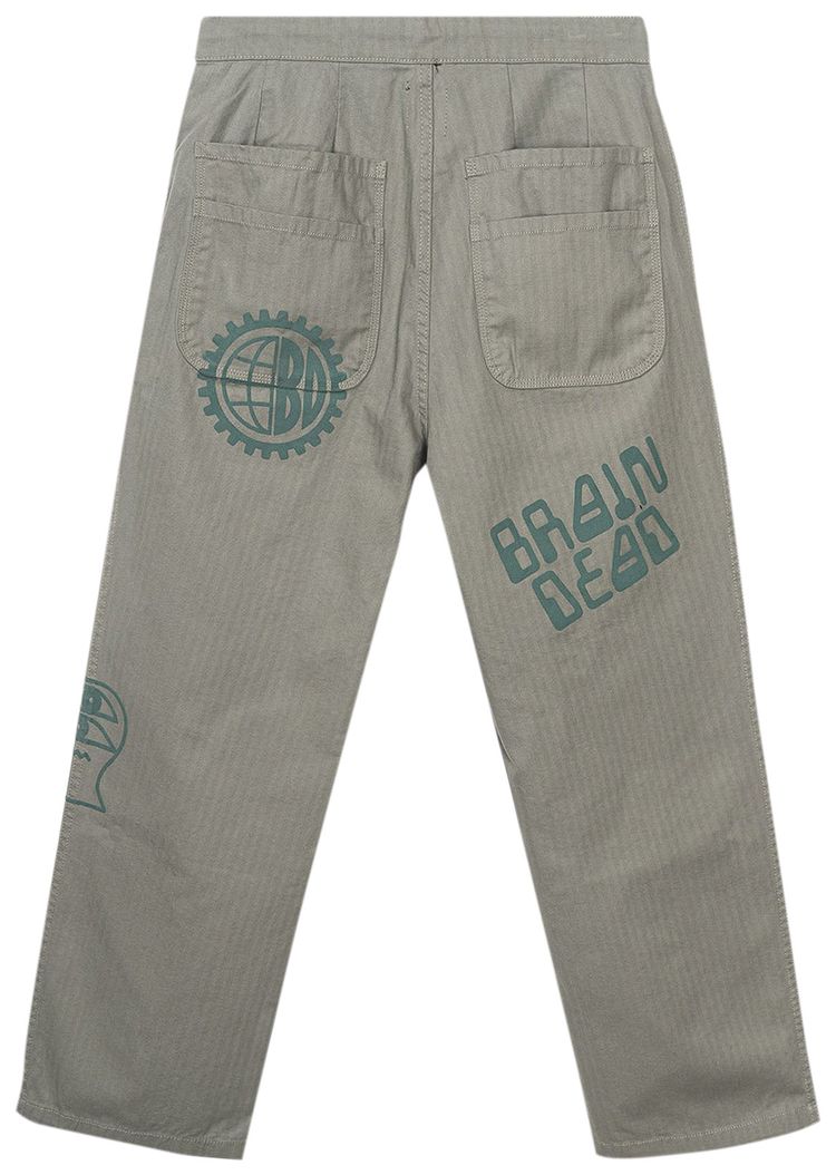 Brain Dead Printed Climber Pant Olive