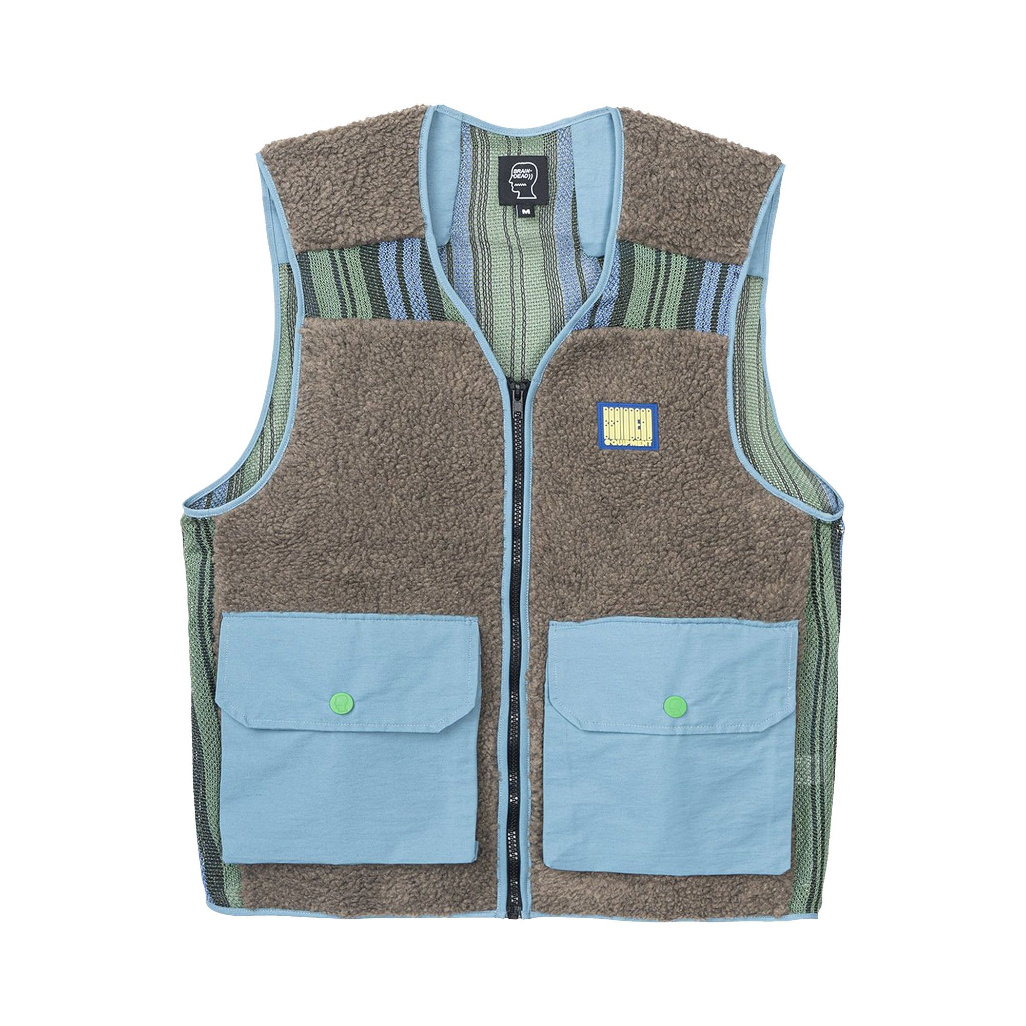 Buy Brain Dead Sherpa Tactical Vest 'Brown/Skyblue