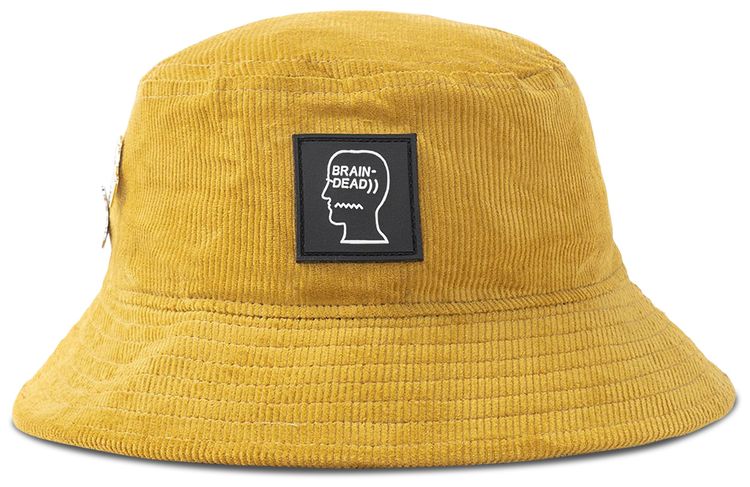 Brain Dead Corduroy Bucket Hat Yellow