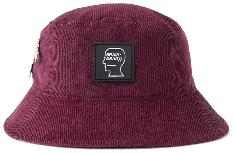 Brain Dead Corduroy Bucket Hat Maroon