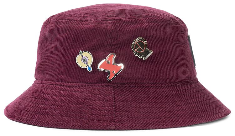 Brain Dead Corduroy Bucket Hat Maroon