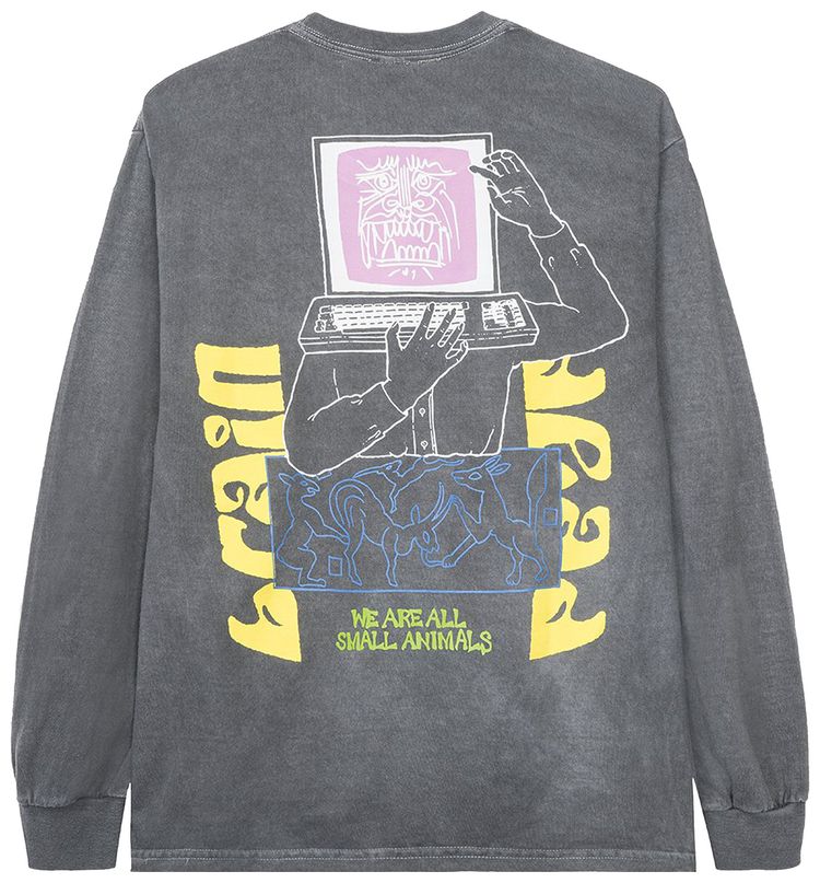Brain Dead Small Animals Long Sleeve Washed Black