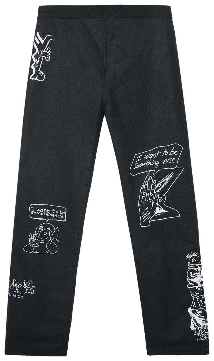 Brain Dead HardSoftware Velcro Printed Carpenter Pant Black