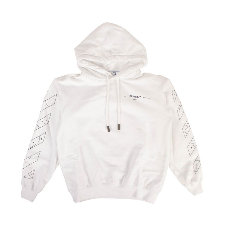 Off White Puzzle Hoodie Sweatshirt White