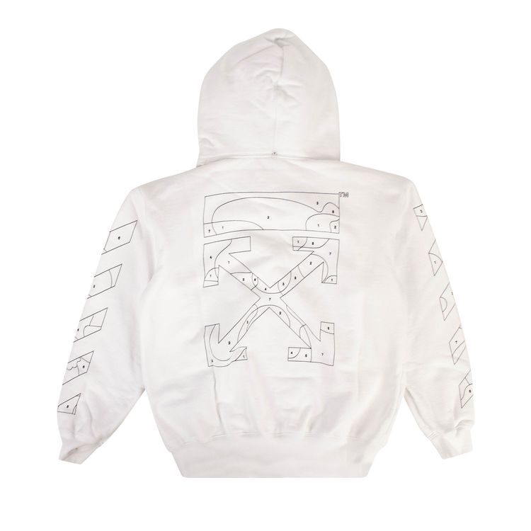 Off White Puzzle Hoodie Sweatshirt White