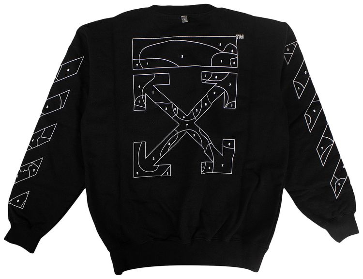 Off White Puzzle Arrows Sweatshirt Black