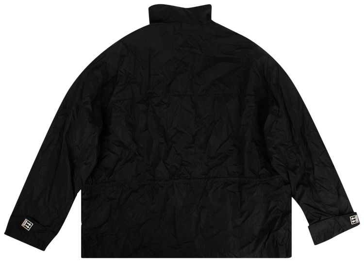 Off White Patch Windbreaker Jacket Black