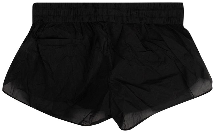 Off White Rubber Logo Sport Shorts Black