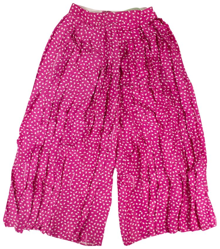 Off White Pleated Trousers Pink