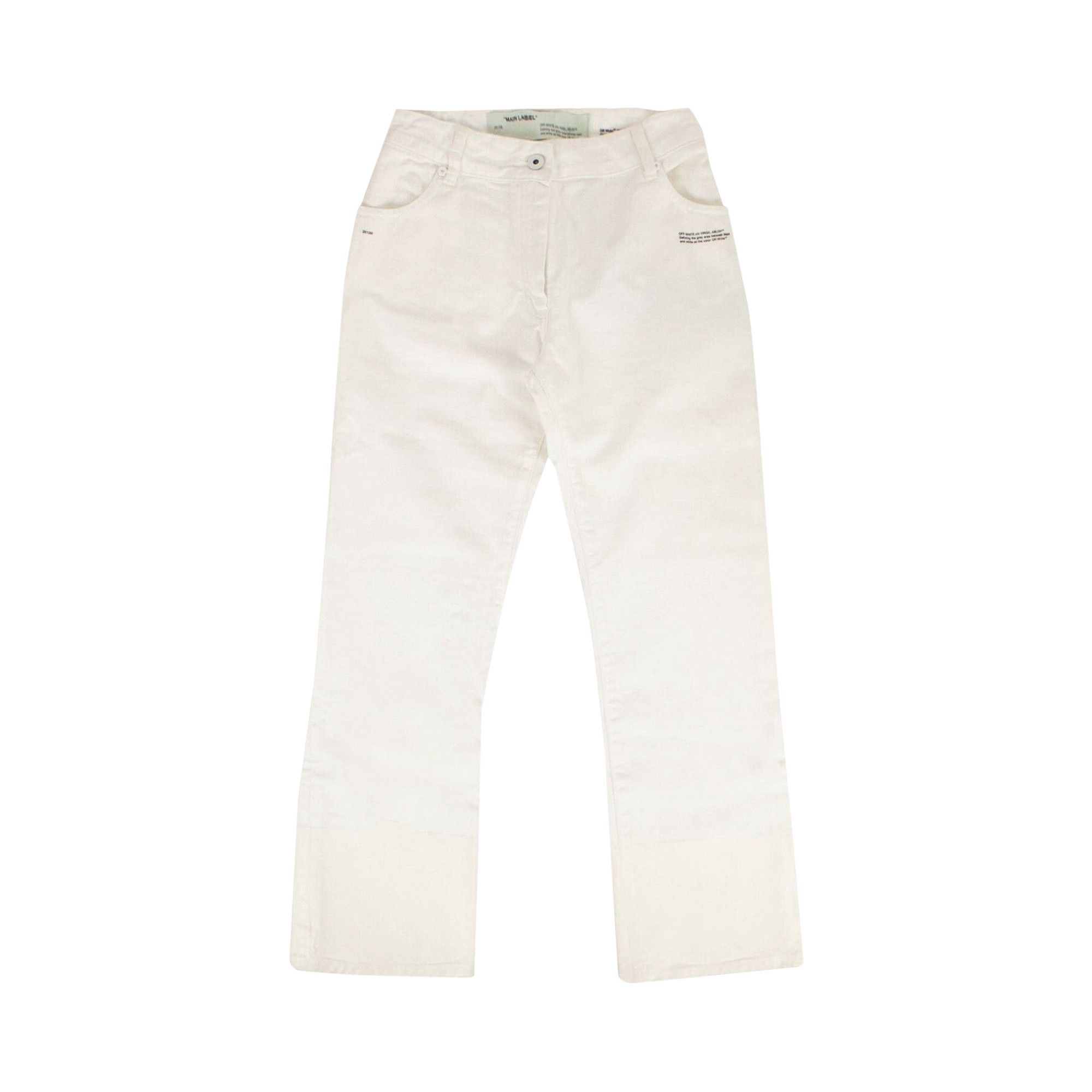 デニム・ジーパン Off-White Contrast Hem Mid-Rise Denim Jeans 楽天市場】OFF-WHITE(オフホワイト) サイズ:27 Contrast Hem Mid