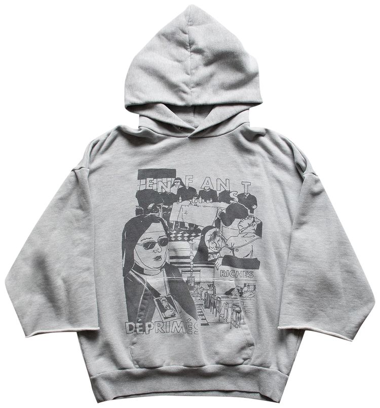 Enfants Riches Deprimes Nun Hoodie Heather GreyBlack
