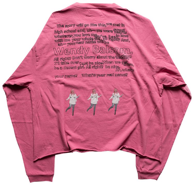 Enfants Riches Deprimes Japanese Buffalo 66 Long Sleeve BurgundyMulticolor