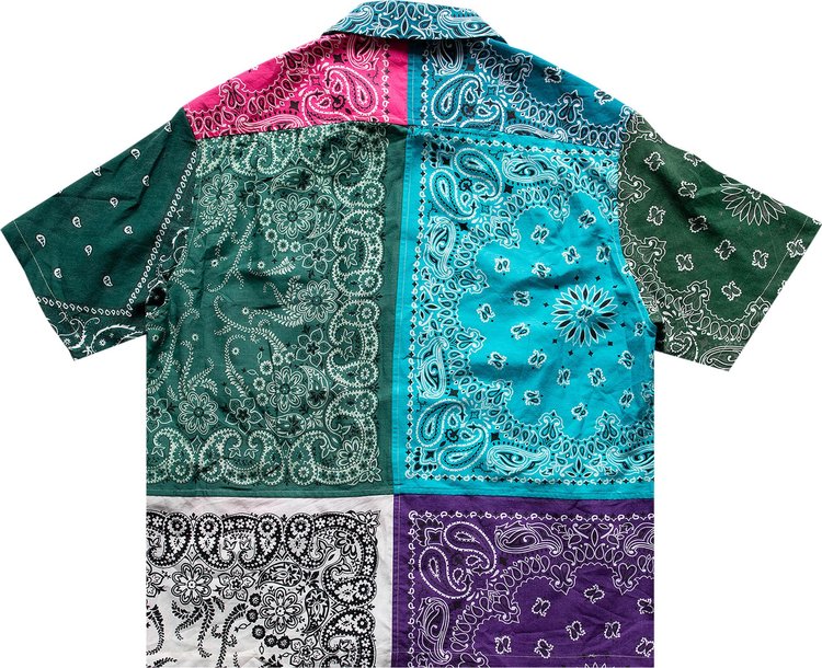 Children of the Discordance Mixed Vintage Bandana Short Sleeve Shirt Multi