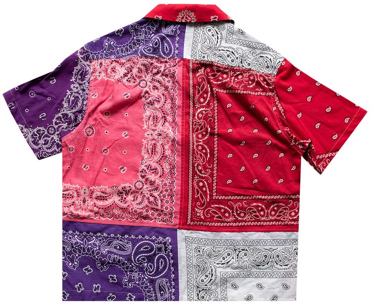 Children of the Discordance Mixed Vintage Bandana Short Sleeve Shirt Multi