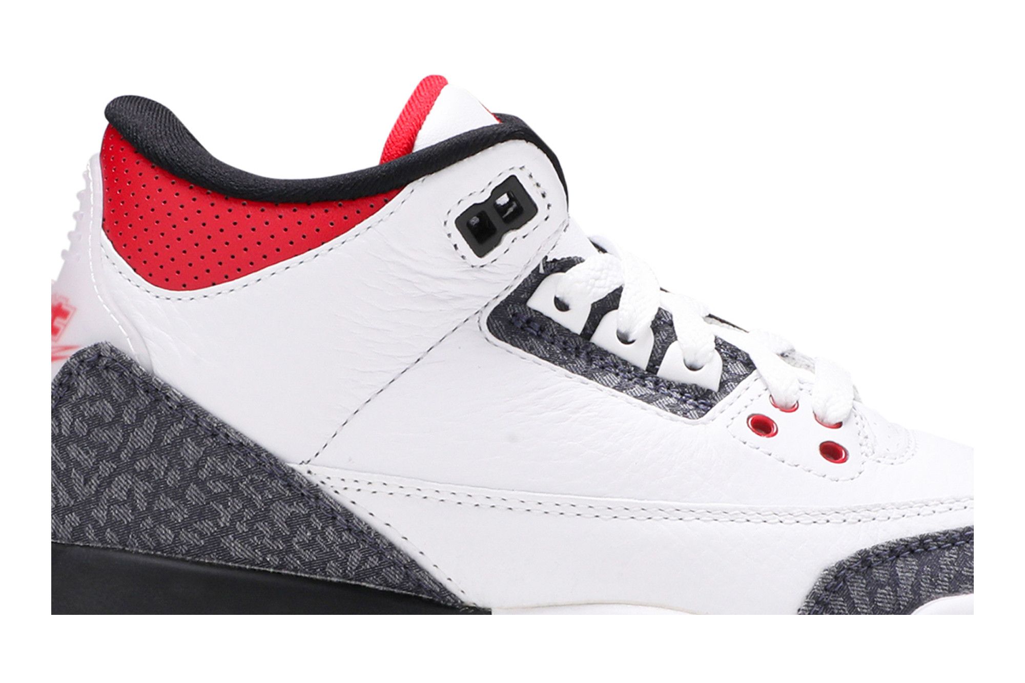 Jordan 3 red white black discount