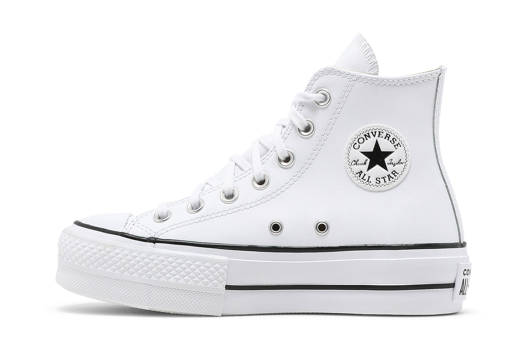 Size 10.0 Wmns Chuck Taylor All Star Lift High White