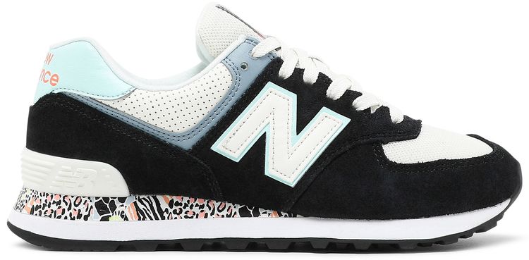 New Balance Wmns 574 Black White Mint