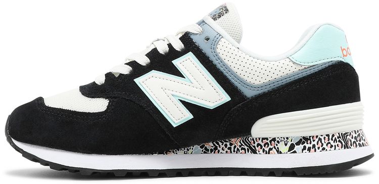 New Balance Wmns 574 Black White Mint