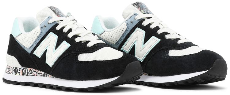 New Balance Wmns 574 Black White Mint