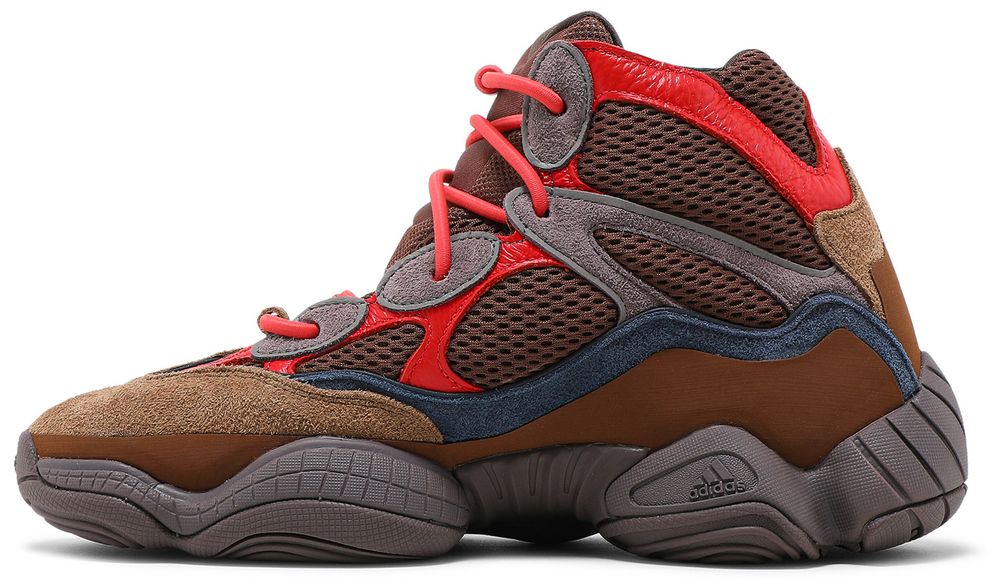 yeezy 500 high sumac on feet