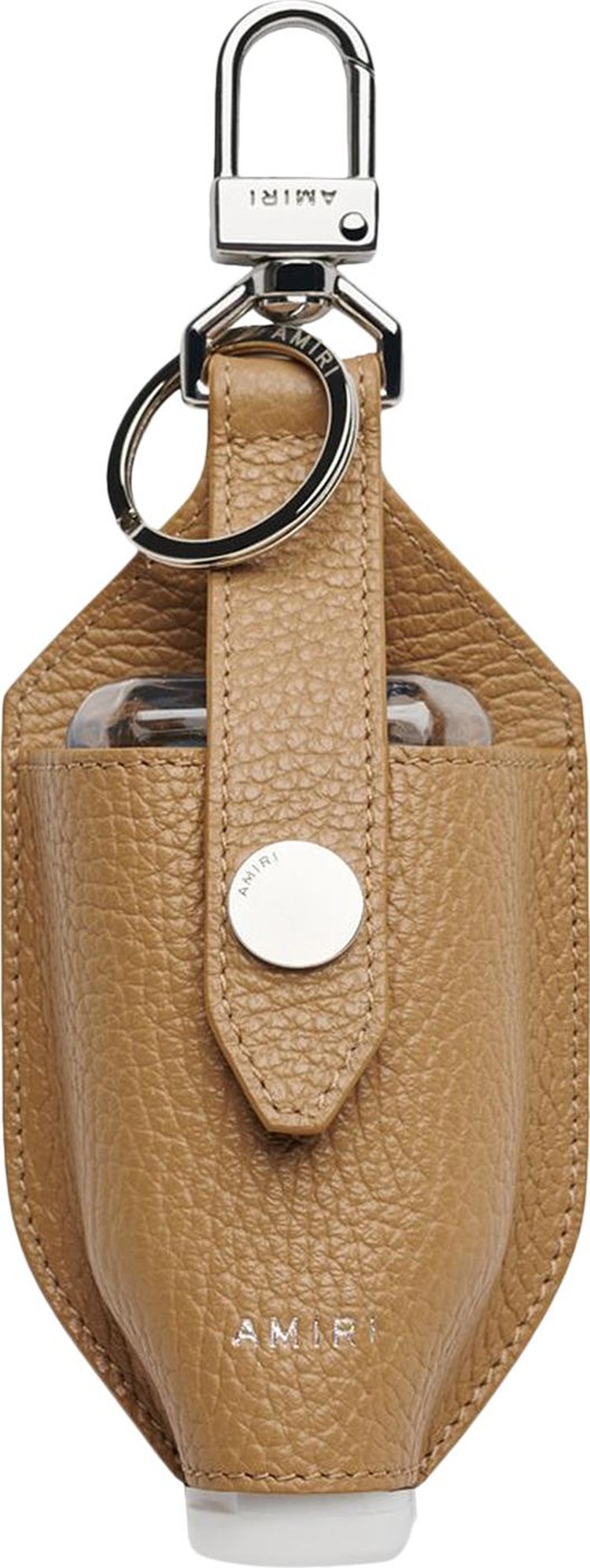 Amiri Leather Hand Sanitizer Pouch Oatmeal