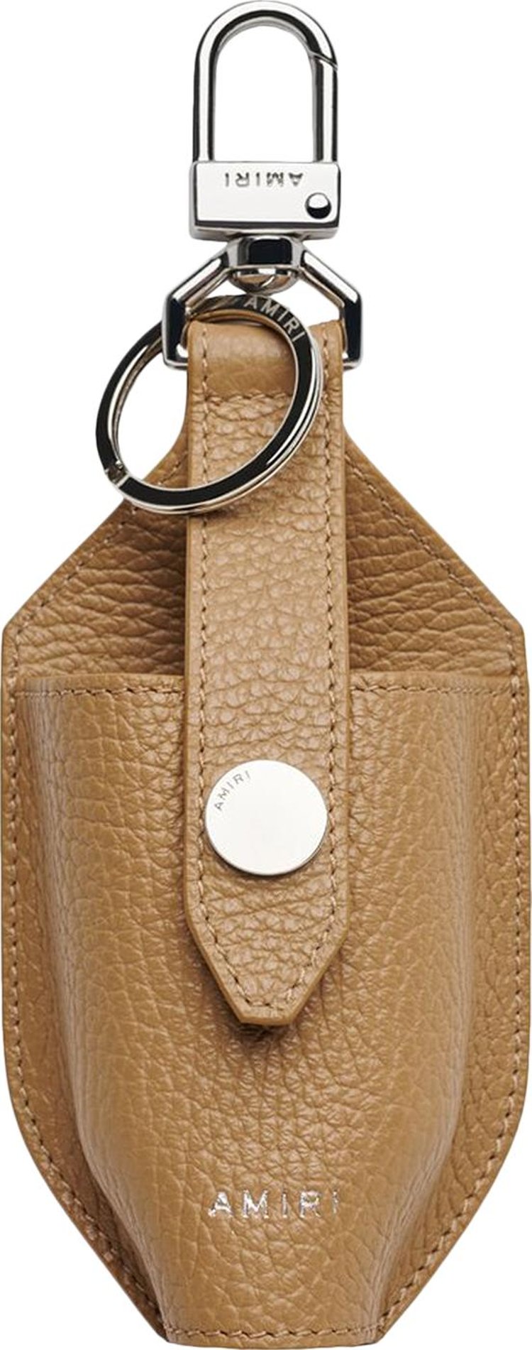 Amiri Leather Hand Sanitizer Pouch Oatmeal