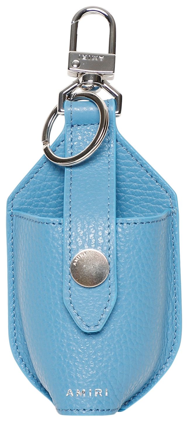 Amiri Leather Hand Sanitizer Pouch Carolina Blue