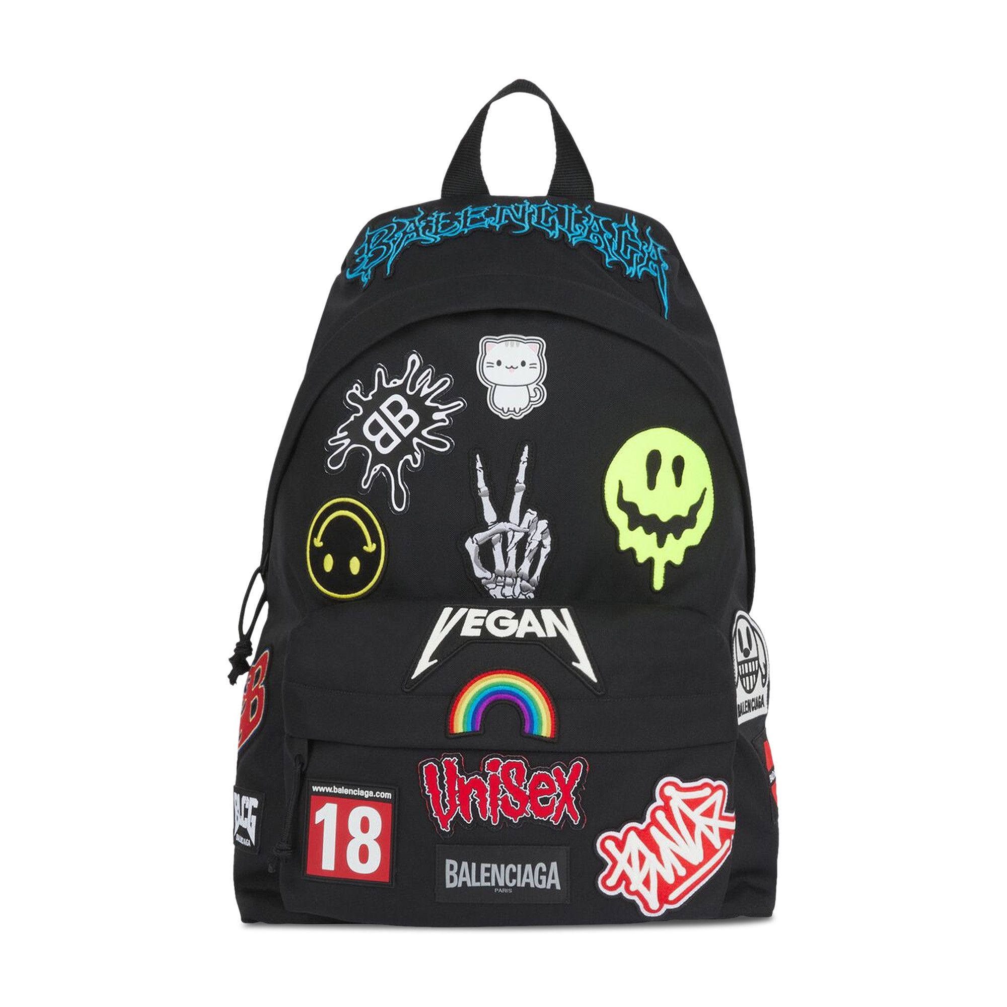 Buy Balenciaga Explorer Backpack With Gamer Patches 'Black