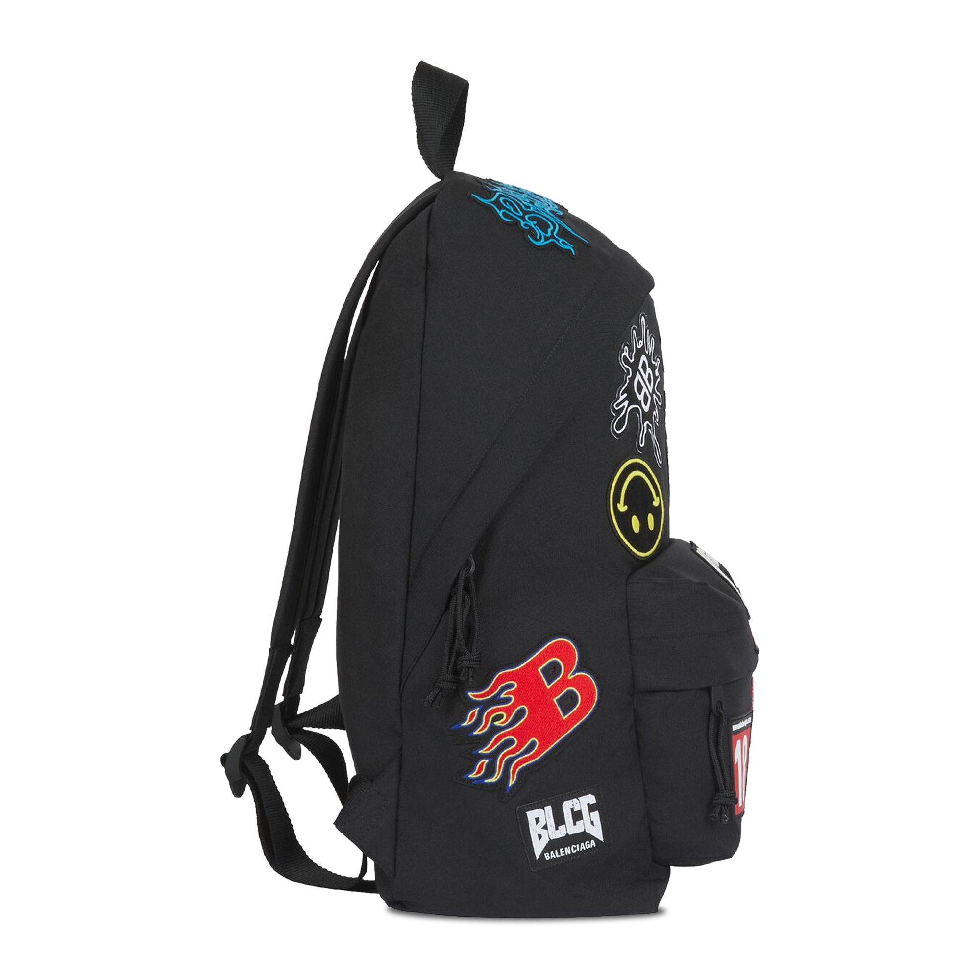 Buy Balenciaga Explorer Backpack With Gamer Patches 'Black