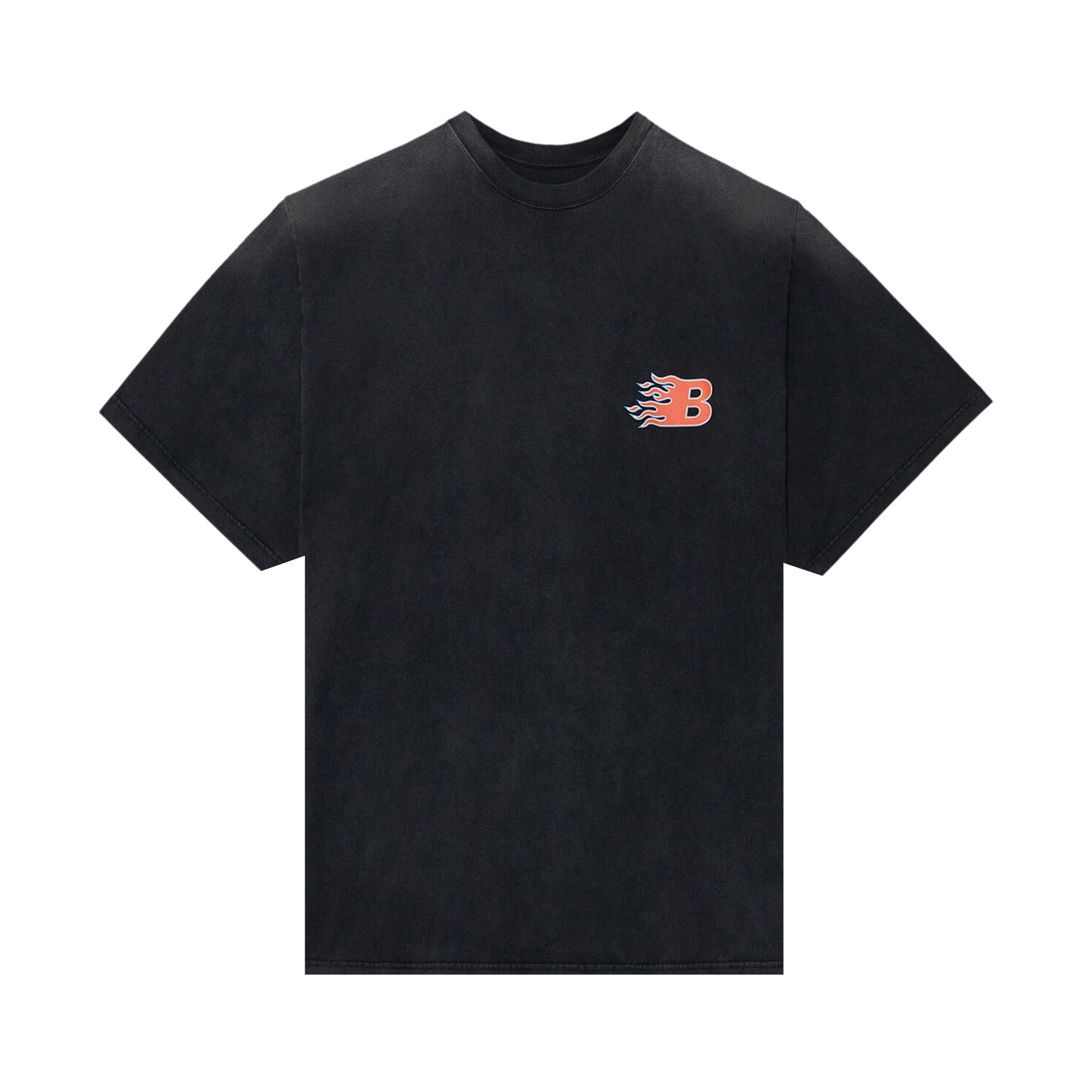 Buy Balenciaga Flames T-Shirt 'Black/Red' - 656978 TKV70