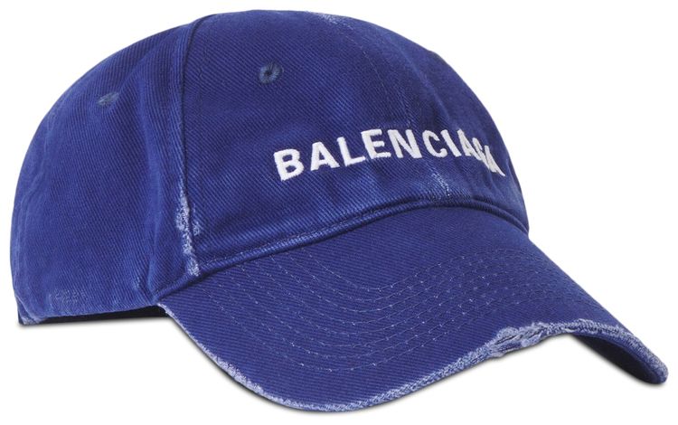 Balenciaga Classic Logo Cap Marine BlueWhite