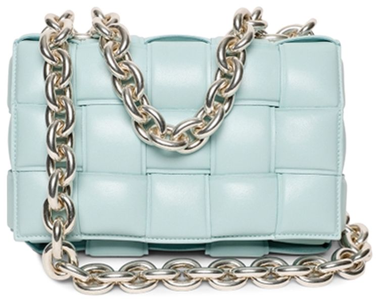 Bottega Veneta The Chain Cassette Bag SpearmintSilver