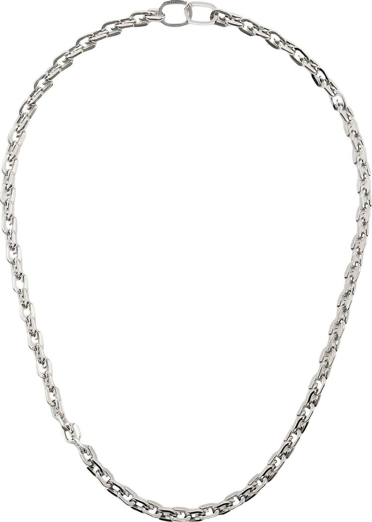 Givenchy G Link Necklace Silver