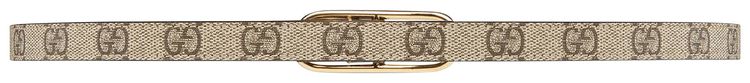 Gucci Jackie Thin GG Supreme Canvas Belt Beige