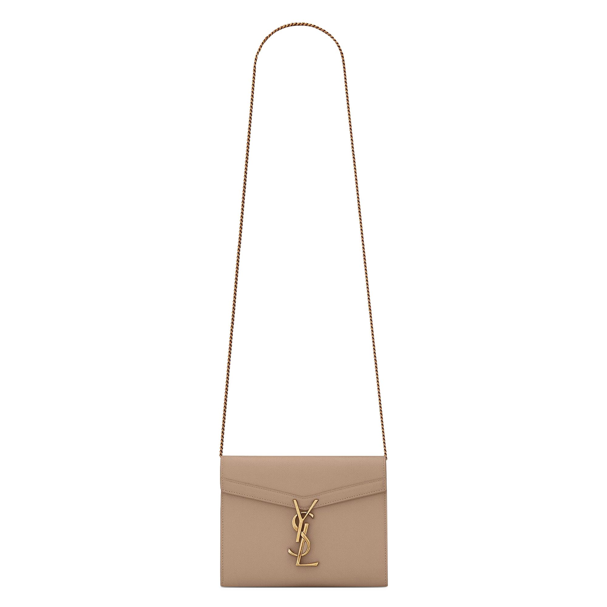 Buy Saint Laurent Cassandra Wallet On Chain 'Dark Beige/Nero Buy Saint Laurent Cassandra Wallet On Chain 'Dark Beige/Nero