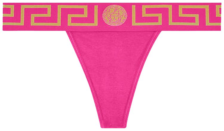 Versace Greca Border Thong Fuchsia