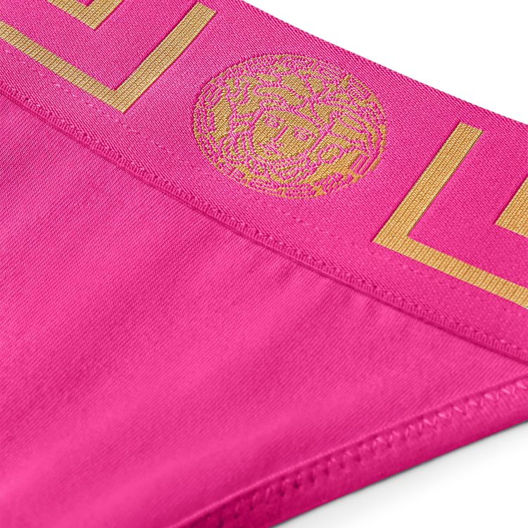Versace Greca Border Thong Fuchsia