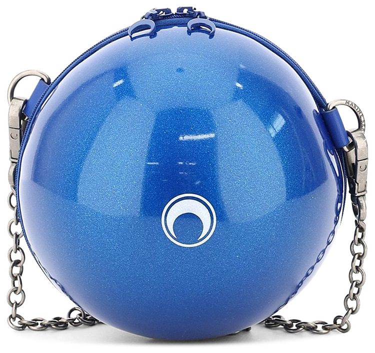 Marine Serre Mini Ball Chain Shoulder Bag Dark Sapphire