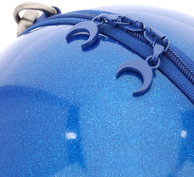 Marine Serre Mini Ball Chain Shoulder Bag Dark Sapphire