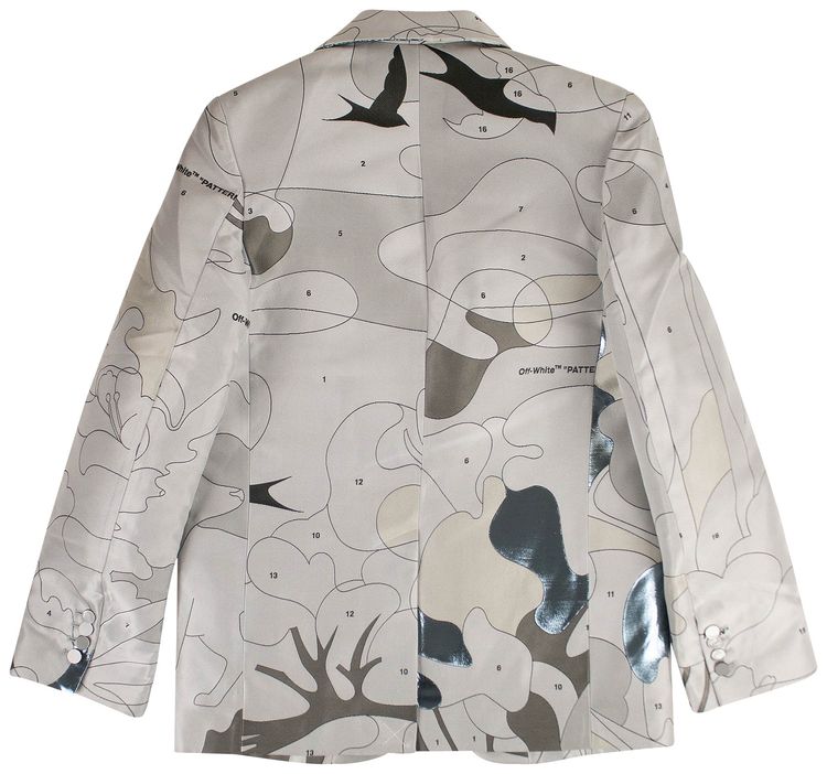 Off White Color By Numbers Jacket Grey