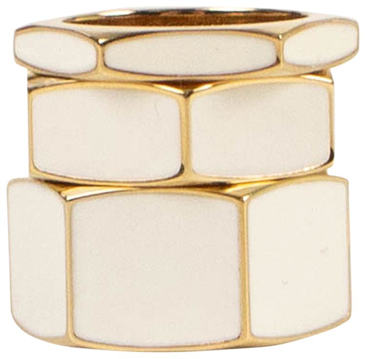 Off White Bolt Ring White