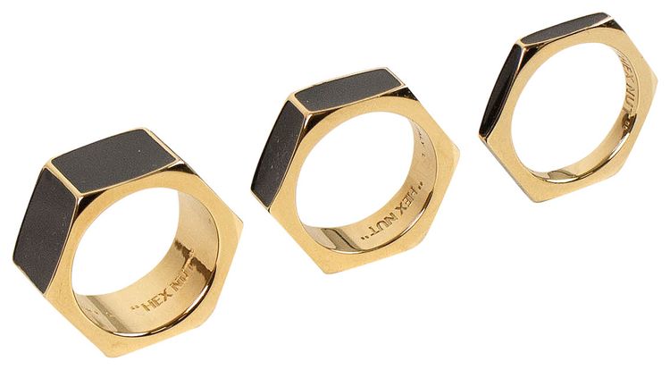 Off White Bolt Ring Black