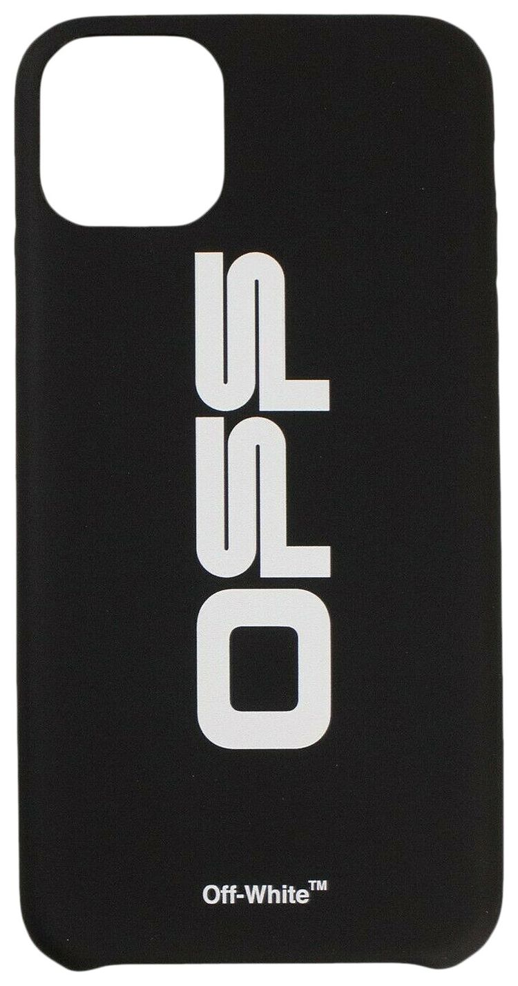 Off White Logo Print iPhone 11 Case Black