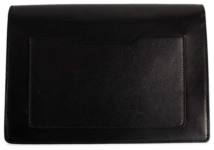 Off White Leather Graffiti Jitney10 Hand Bag Black